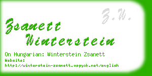 zsanett winterstein business card